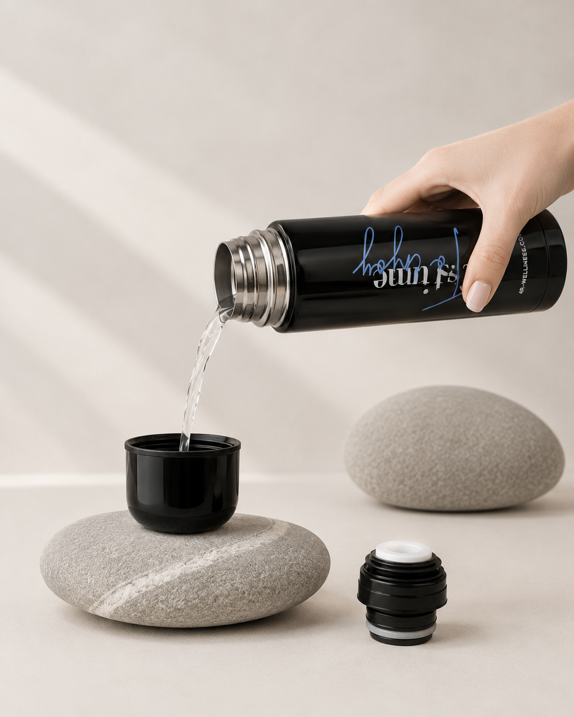 Thermos in acciaio inox — Nero Lucido